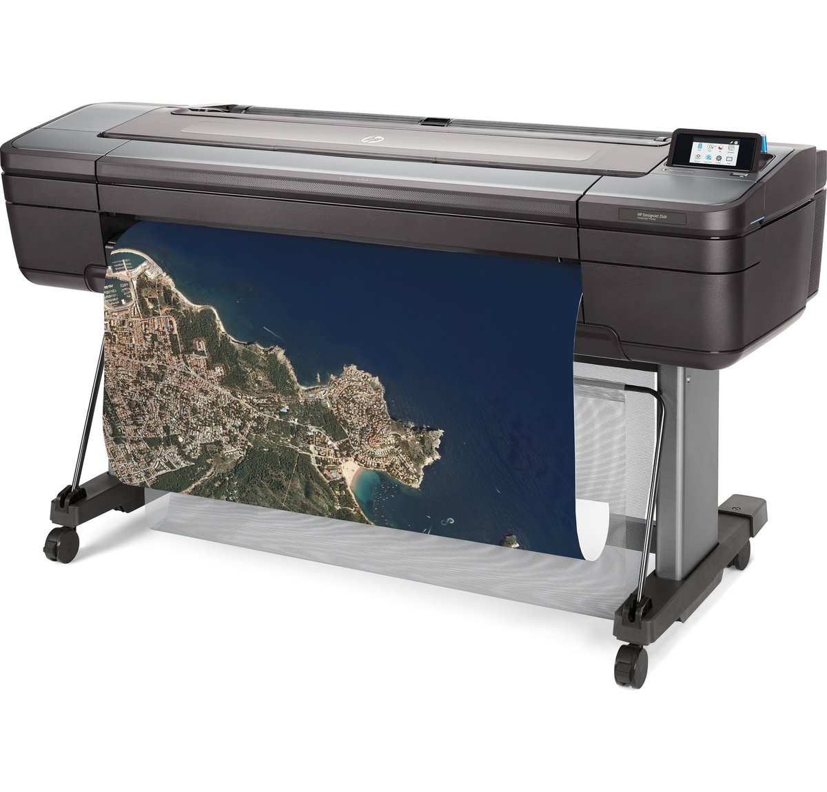 slide 1 of 20, show larger image, hp designjet z6dr 44-in postscript printer with v-trimmer