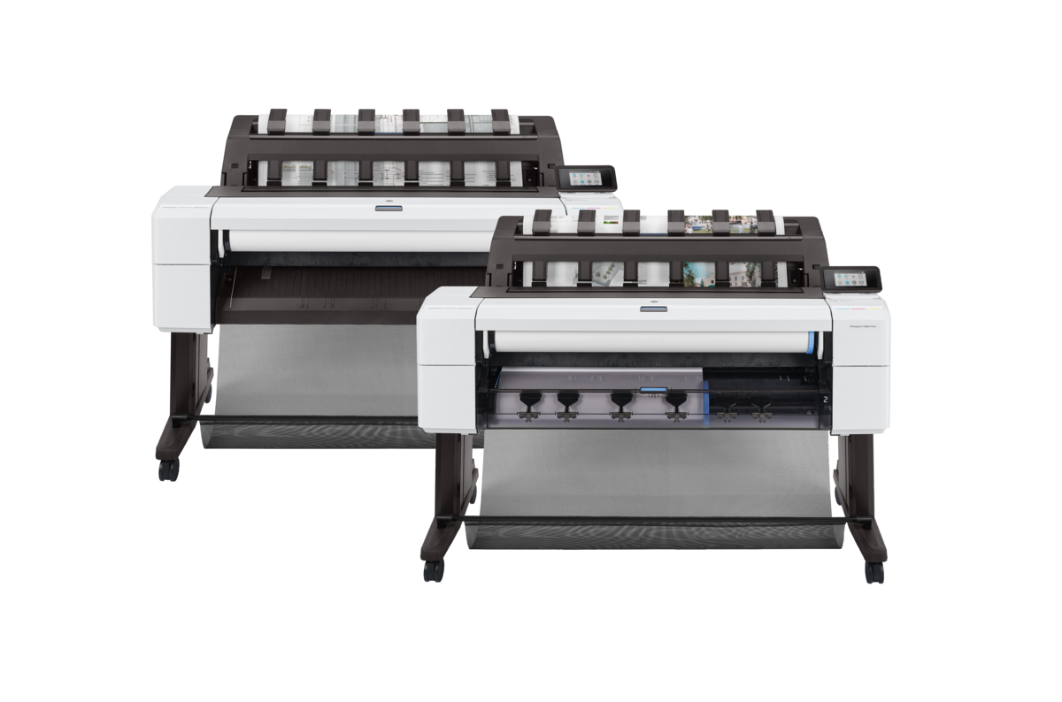 slide 1 of 20, show larger image, hp designjet t1600 36-in printer