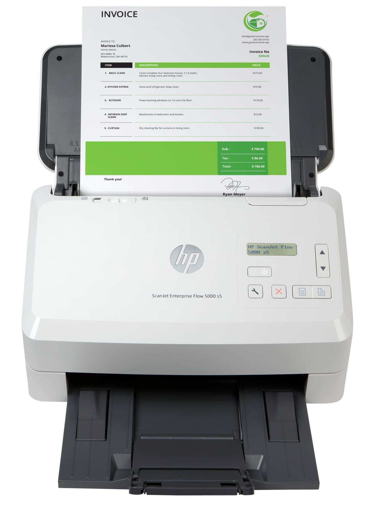 slide 1 of 20, show larger image, hp scanjet enterprise flow 5000 s5