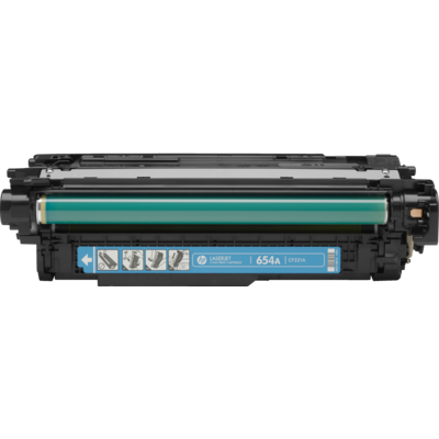 HP 654A Cyan Original LaserJet Toner Cartridge