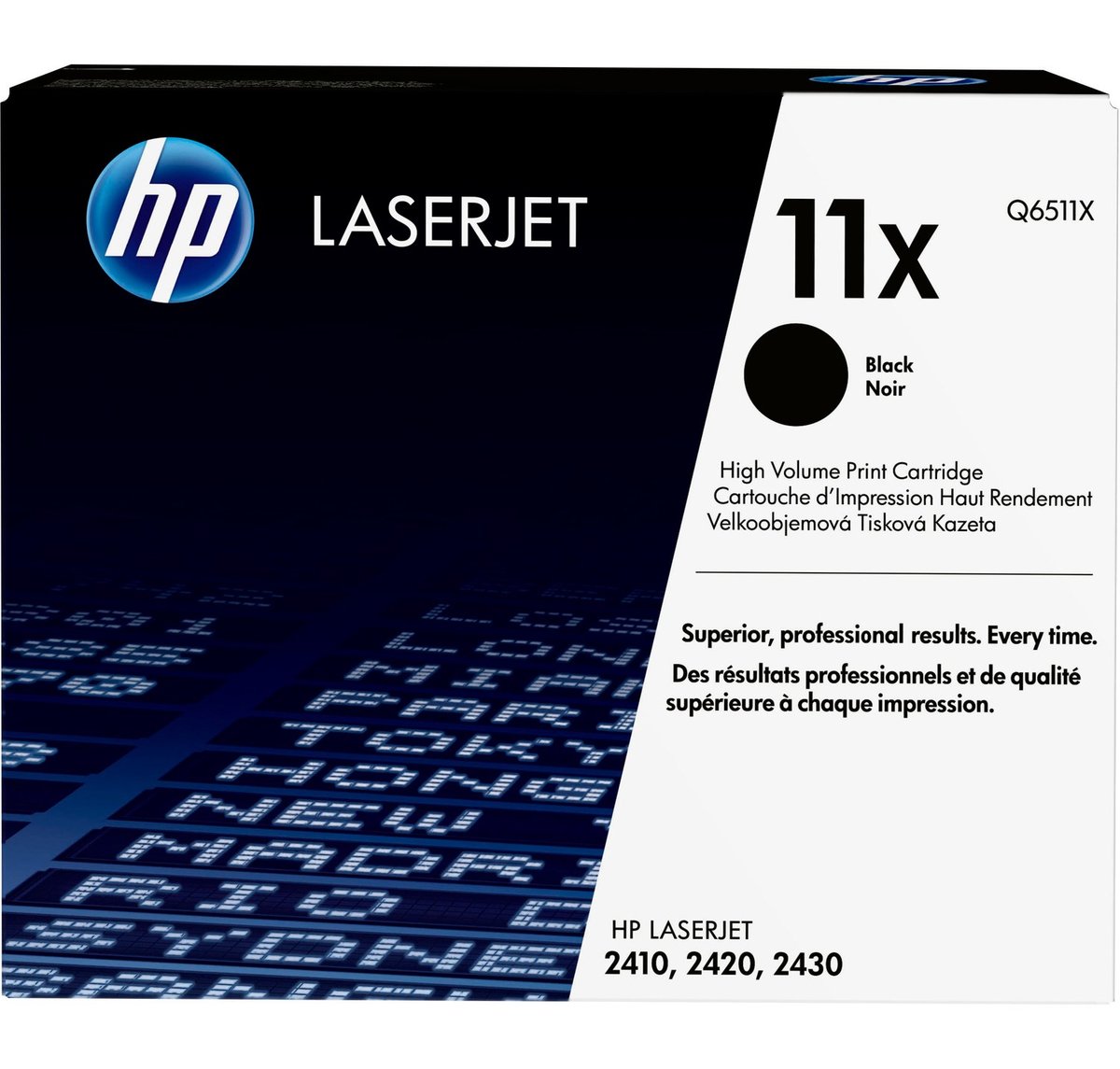 folie 1 von 1, vergrößern, hp 11x schwarz original laserjet tonerkartusche mit hoher reichweite