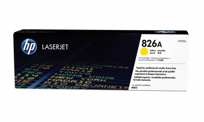 Original HP 826A LaserJet-tonerpatron, gul
