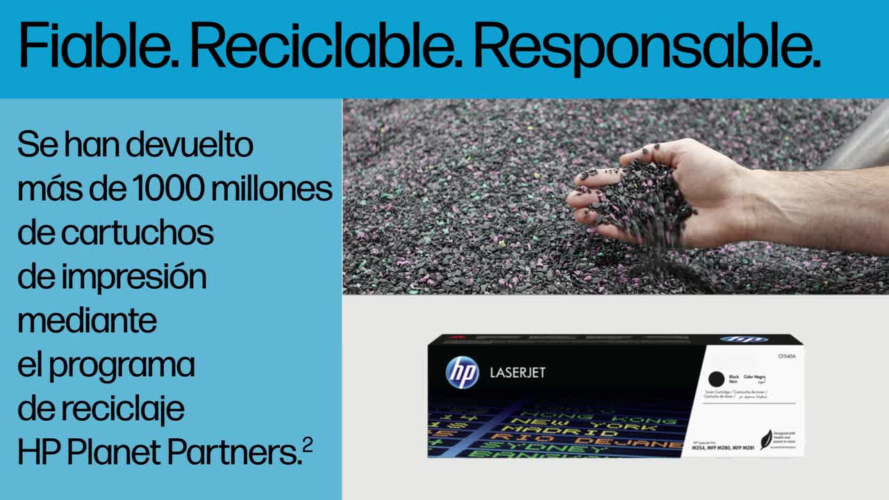 Sustainability video Toner Category - 16x9 - Clean version - Spanish/Castilian es_ES_v2