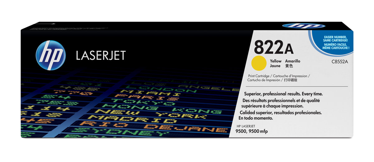 folie 1 von 1, vergrößern, hp 822a yellow original laserjet toner cartridge