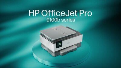 slide 2 of 22, zoom in, hp officejet pro 9100b printer series product video dm - english for emea