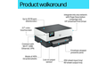 slide 5 of 20, zoom in, hp officejet pro 9110b printer