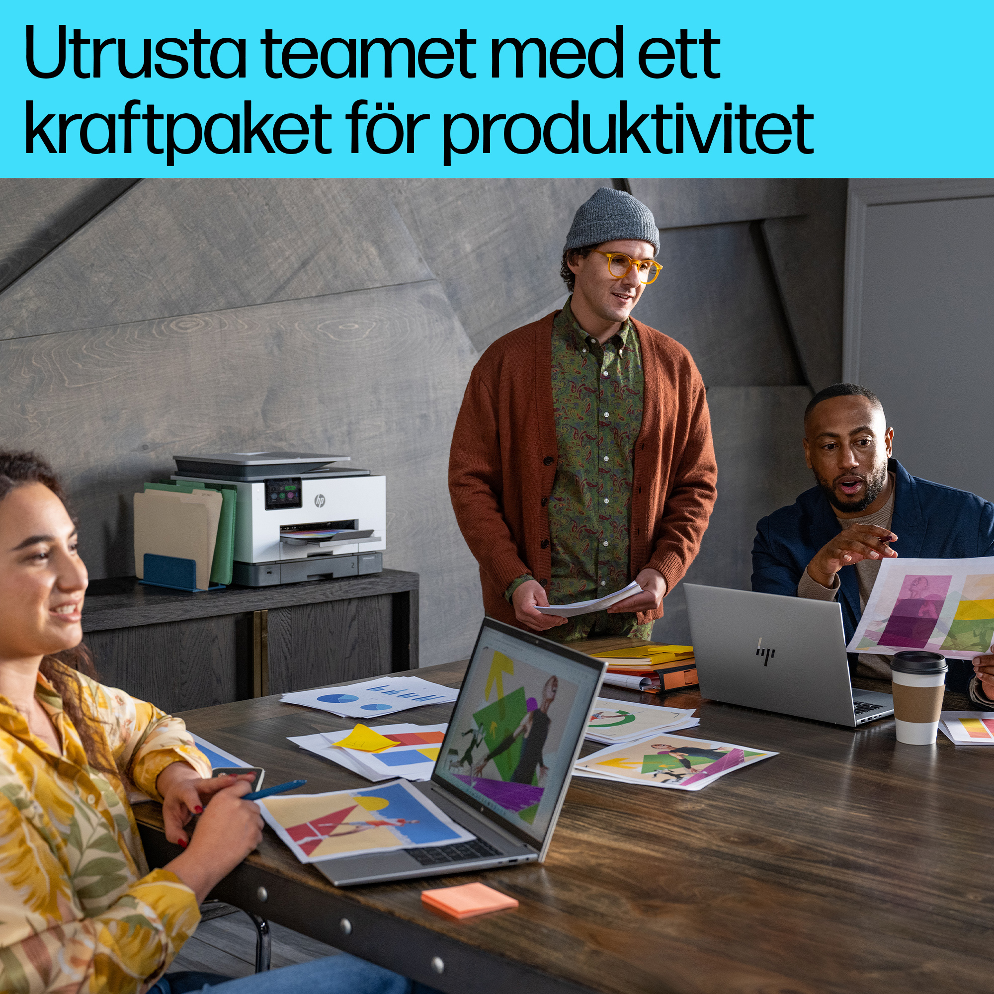 HP OfficeJet 9132e All-in-One Printer (Cement) ATF KSP2 - Swedish