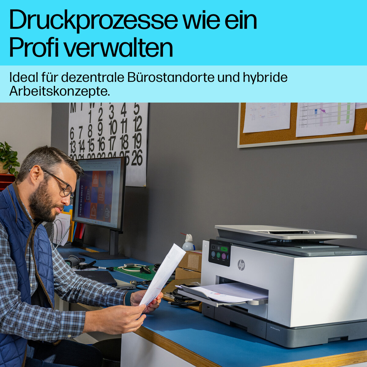 folie 5 von 17, vergrößern, hp officejet pro 9130b all-in-one drucker
