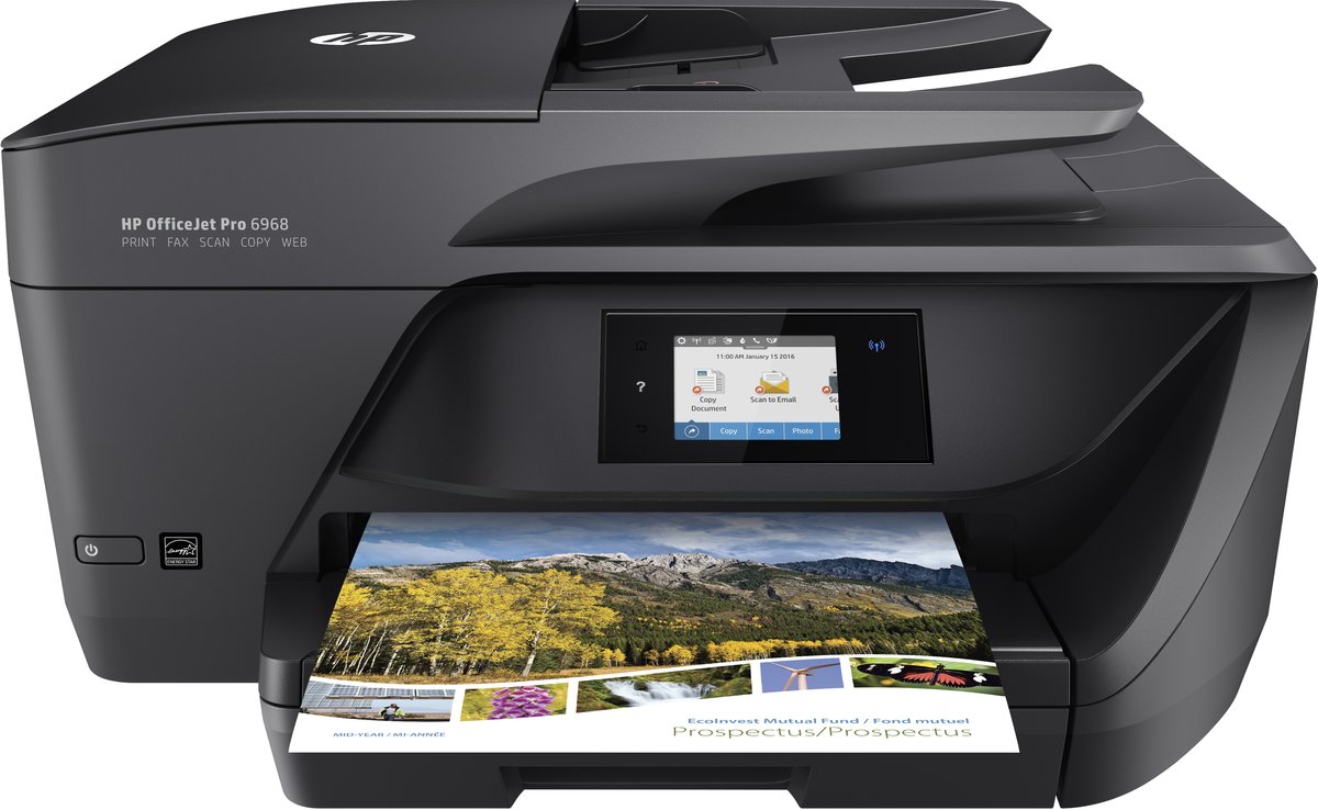 slide 1 of 3, show larger image, hp officejet pro 6968 all-in-one printer