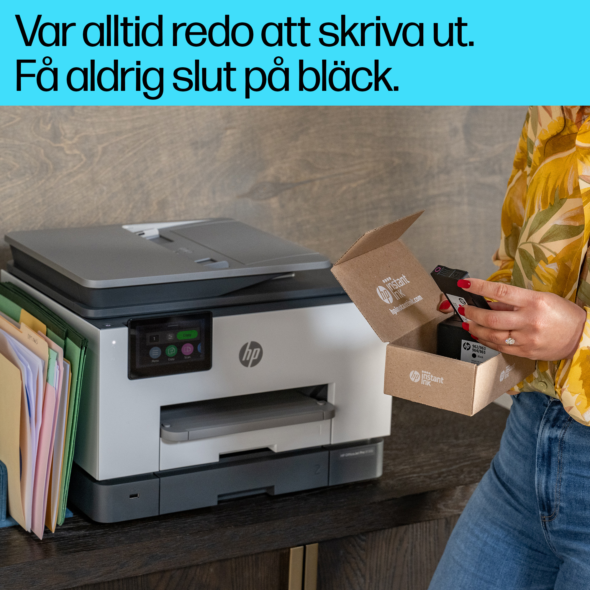 HP OfficeJet 9132e All-in-One Printer (Cement) ATF KSP4 - Swedish