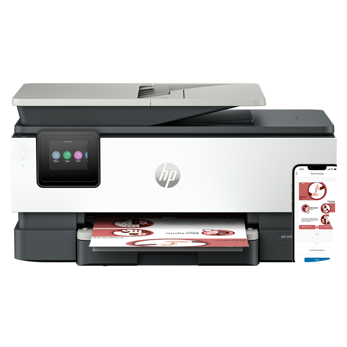 folie 1 von 12, vergrößern, hp officejet pro 8122e all-in-one-drucker