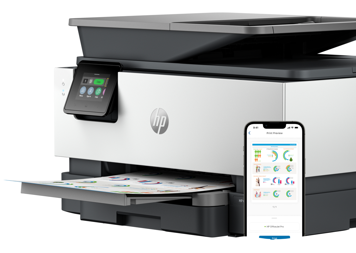 folie 14 von 20, vergrößern, hp officejet pro 9120b all-in-one-drucker