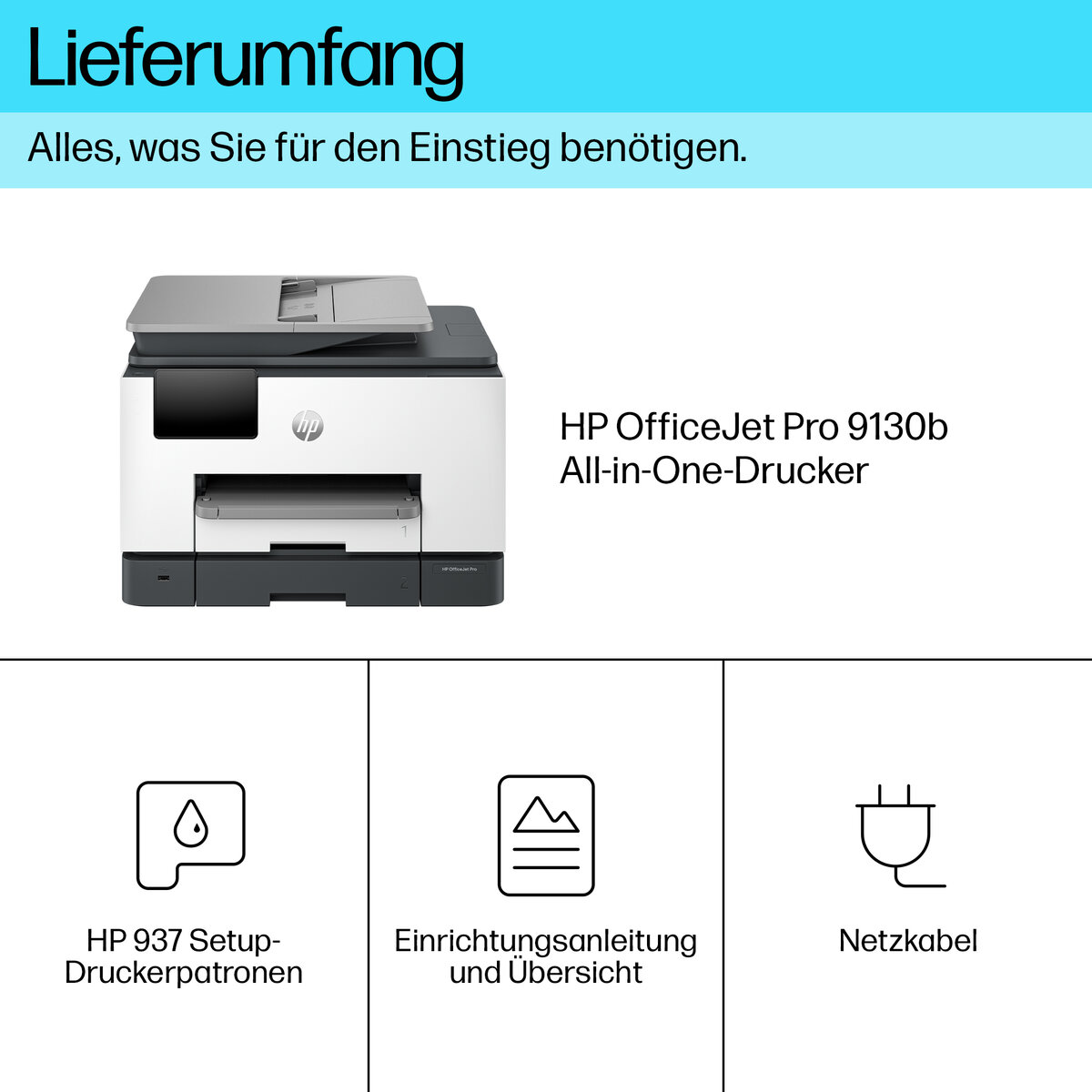 folie 2 von 17, vergrößern, hp officejet pro 9130b all-in-one drucker