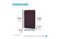 21C1 - HP Reversible Protective 14.1-inch Sleeve - Annotated Image - Dimensions