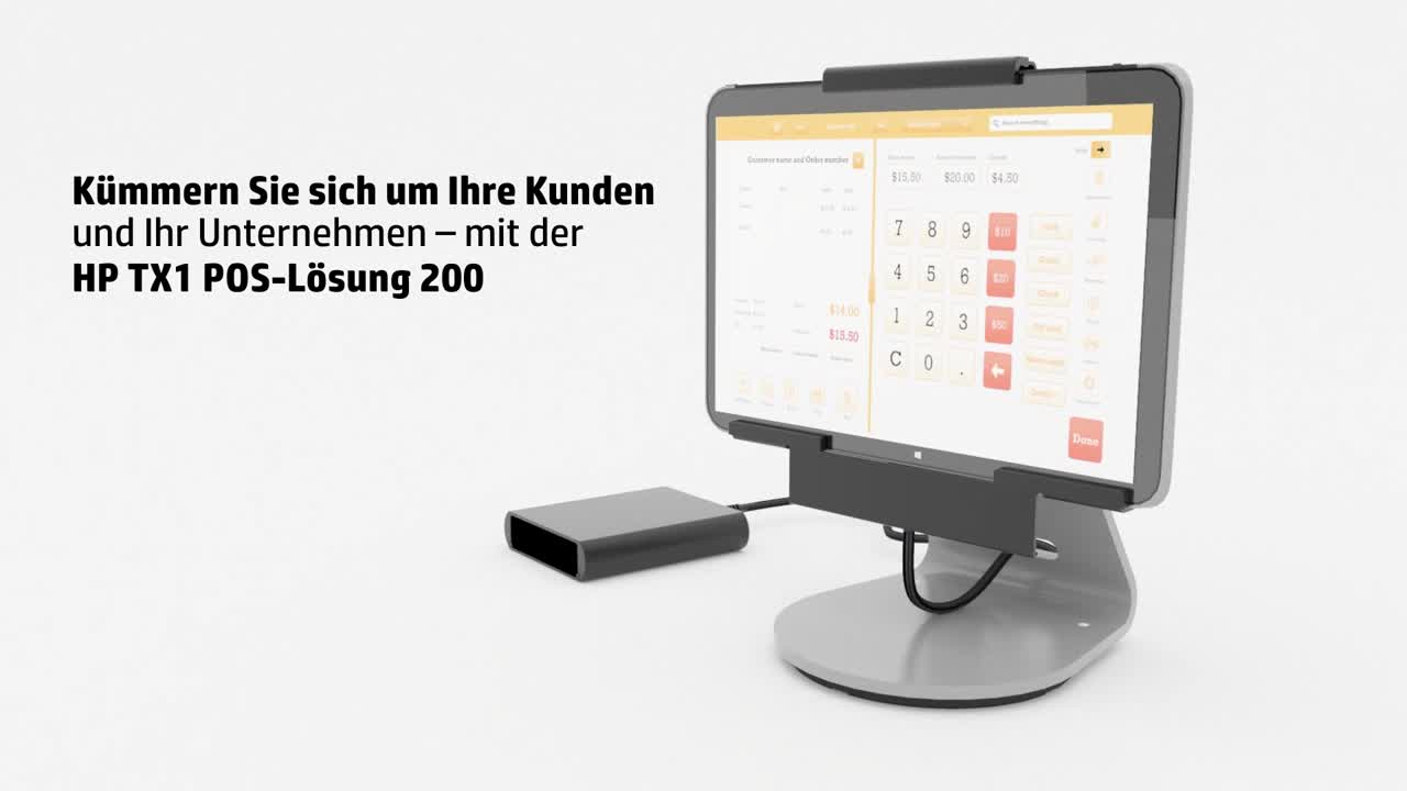 folie 1 von 4, vergrößern, hp tx1 pos solution 200 product demo - german