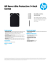 HP Reversible Protective 14 inch Sleeve Datasheet (2F2J1AA) (English)