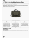 HP 15.6-inch Modular Laptop Bag