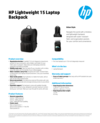 20C2 - HP Lightweight 15.6 Backpack Datasheet UUF (English)