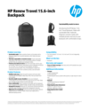 HP Renew Travel 15.6-inch Backpack Datasheet (English)