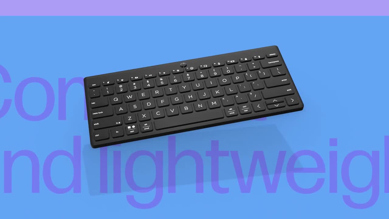 HP 350 Compact Multi-Device Bluetooth Keyboard  Just your type: Compact,  comfortable, connected 