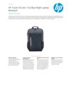 HP Travel 18 Liter 15.6 Blue Night Laptop Backpack