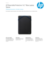 HP Protective Reversible 14 Black/Blue Laptop Sleeve