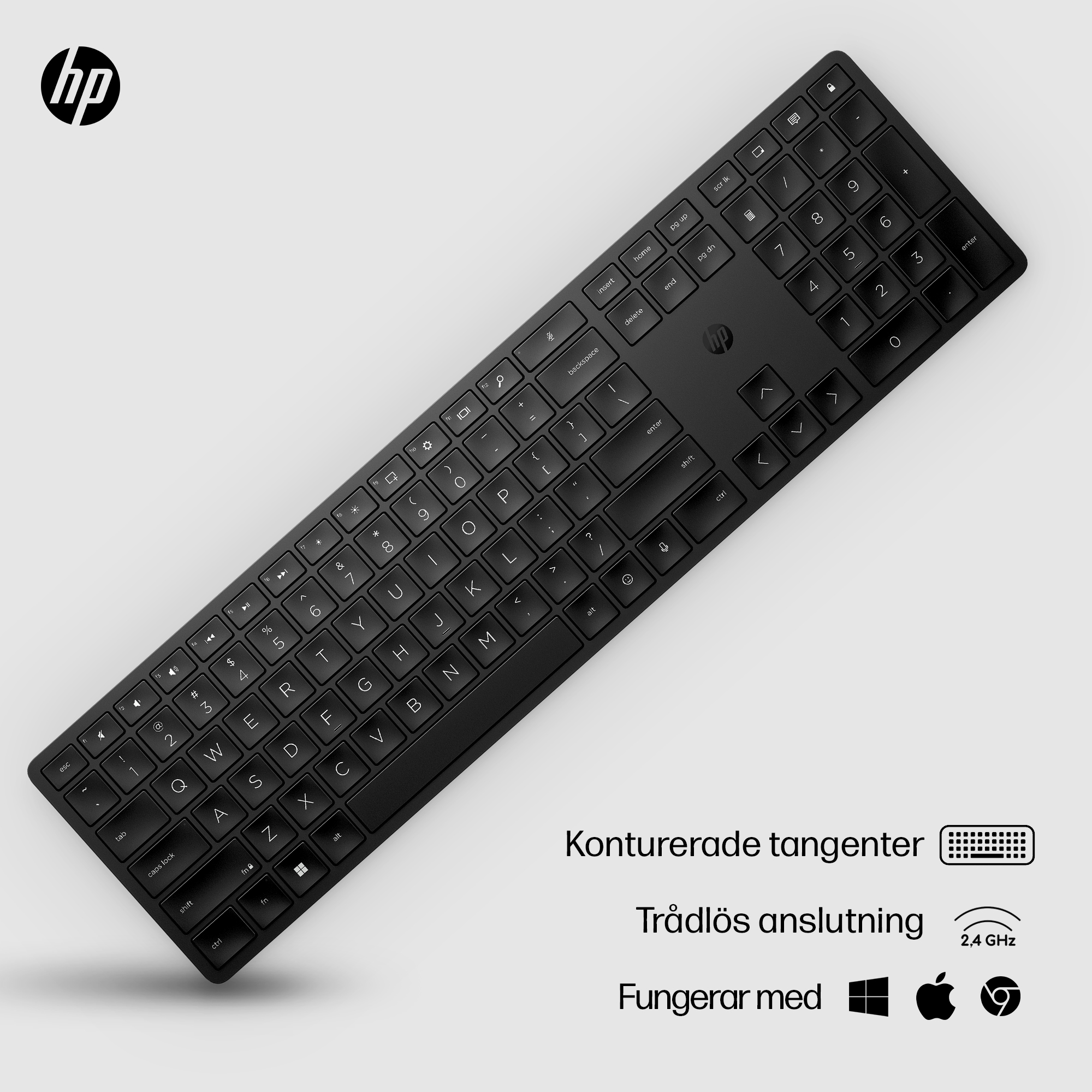 22C1 - HP 450 Programmable Wireless Keyboard - Product Overview - Swedish