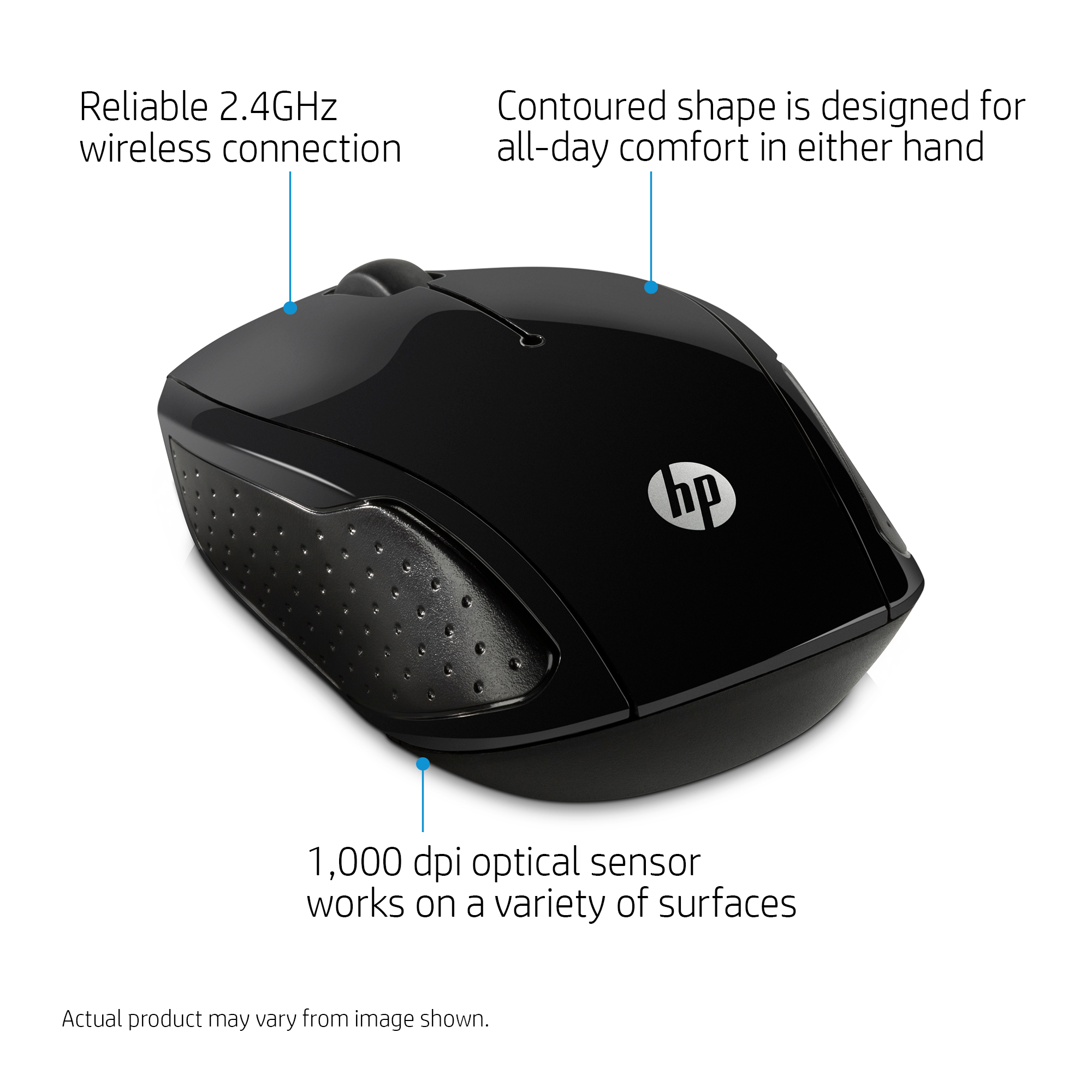 3C16 - HP Wireless Mouse 200 (Black)