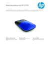 HP Z3700 Blue Wireless Mouse
