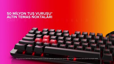 HP OMEN Encoder Kırmızı Cherry MX Mekanik Anahtarlı Oyuncu
