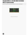 16GB DDR5 (1x16GB) 4800 SODIMM NECC Memory