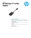 HP USB-C to VGA Adapter (English)