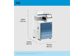 slide {0} of {1}, zoom in, HP LaserJet Enterprise MFP 8601dn