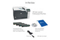 slide 6 of 14, zoom in, hp color laserjet professional cp5225dn printer