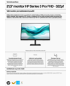 HP Series 3 Pro 21.5 inch FHD Monitor - 322pf