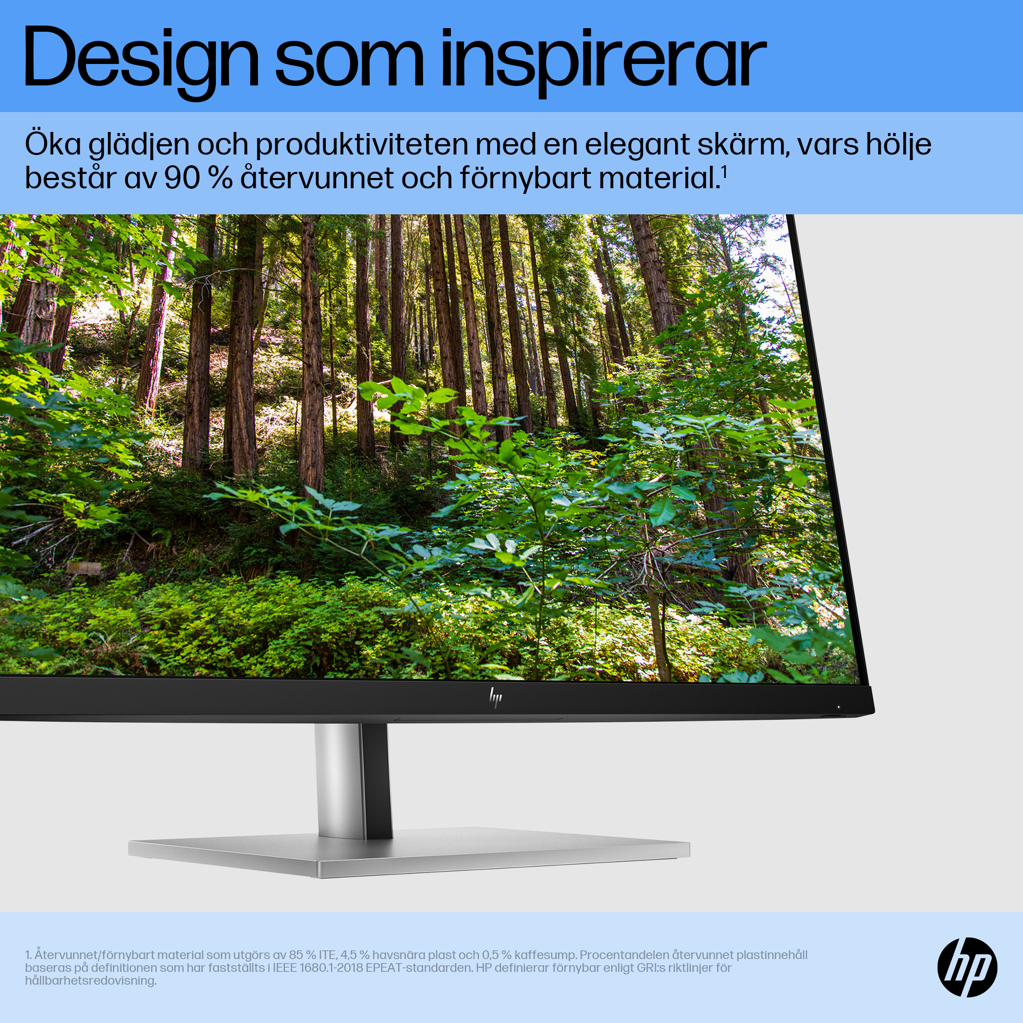 HP E27 G5 FHD Monitor - KSP 5 (Design that inspires) - Swedish