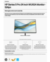 HP Series 5 Pro 24 inch WUXGA Monitor - 524pn