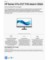 HP Series 3 Pro 21.5 inch FHD Monitor 322ph