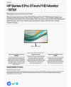 HP Series 5 Pro 27 inch FHD Monitor - 527pf