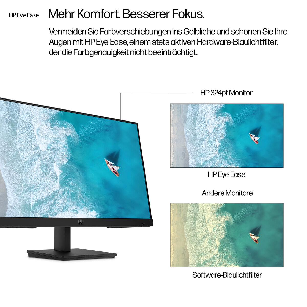 folie 1 von 10, vergrößern, hp serie 3 pro 23,8-zoll-fhd-monitor – 324pf
