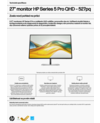 HP Series 5 Pro 27 inch QHD Monitor - 527pq