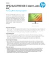 HP E24u G5 FHD USB-C PVC Free Monitor