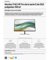 HP Series 5 Pro 23.8 inch FHD Monitor - 524pf