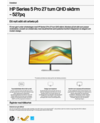 HP Series 5 Pro 27 inch QHD Monitor - 527pq