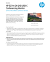 HP E27m G4 QHD USB-C Conferencing Monitor