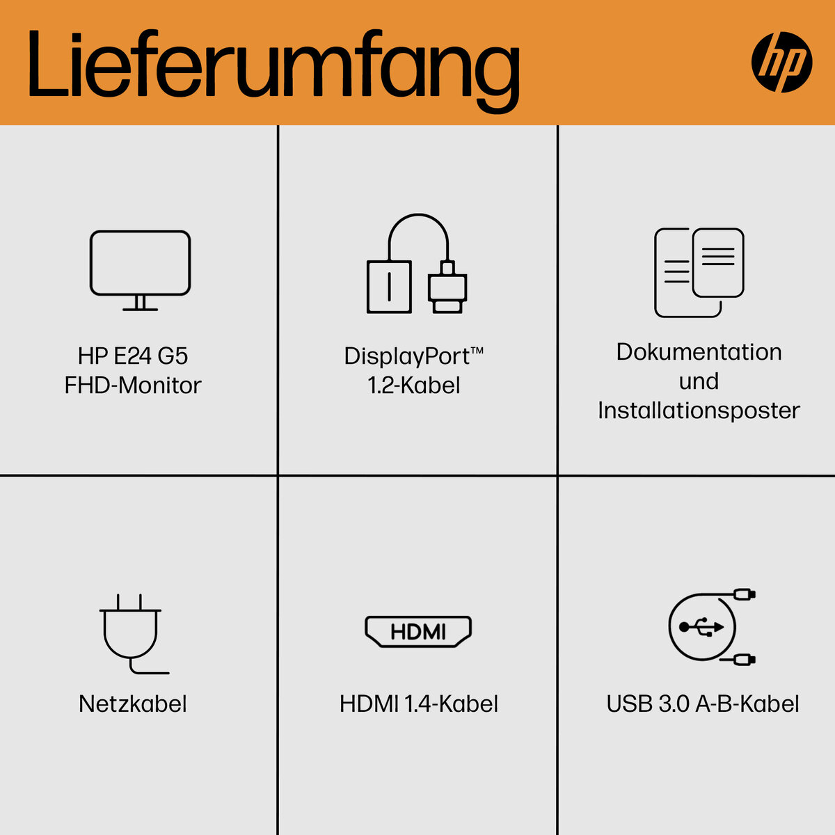 folie 1 von 12, vergrößern, hp e24 g5 fhd monitor