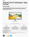 HP Series 5 Pro 27 inch QHD Monitor - 527pq PVC Free