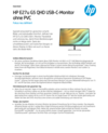 HP E27u G5 QHD USB-C PVC Free Monitor