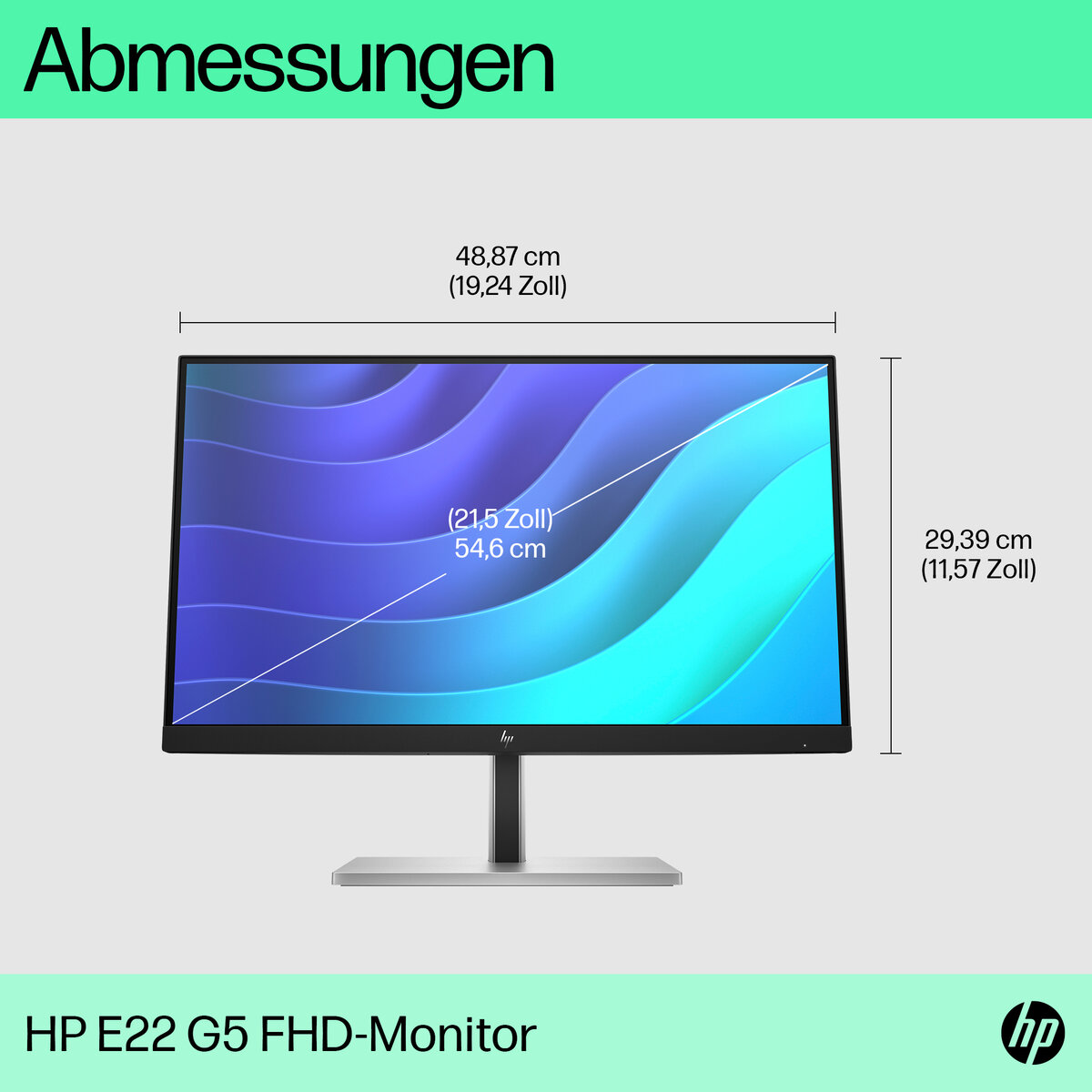 folie 1 von 12, vergrößern, hp e22 g5 fhd monitor
