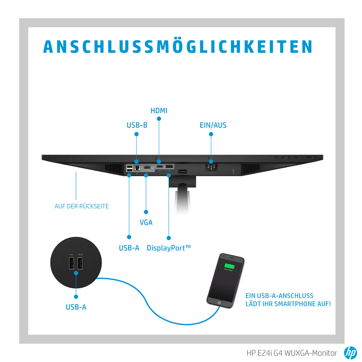 folie 5 von 10, vergrößern, hp e24i g4 wuxga-monitor